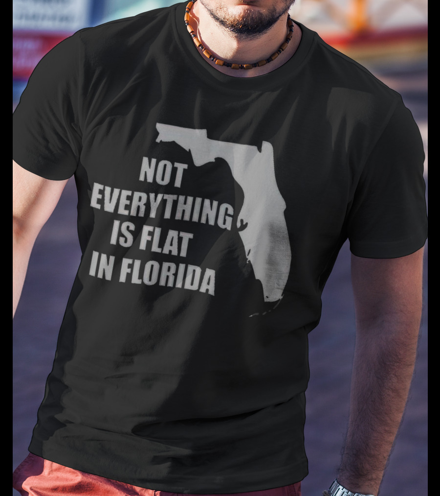 Not Everything Is Flat In Florida State Outline T-Shirt