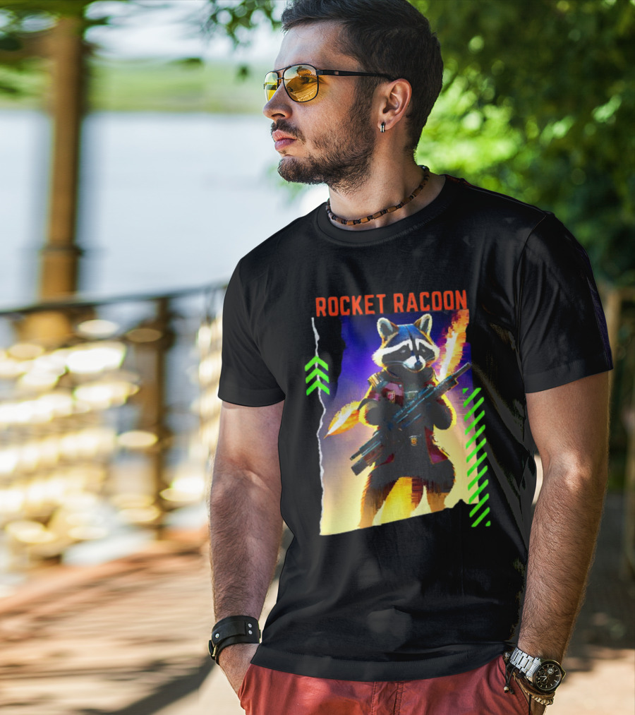 Rocket Raccoon Guardians Of The Galaxy Vol 3 Character T-Shirt
