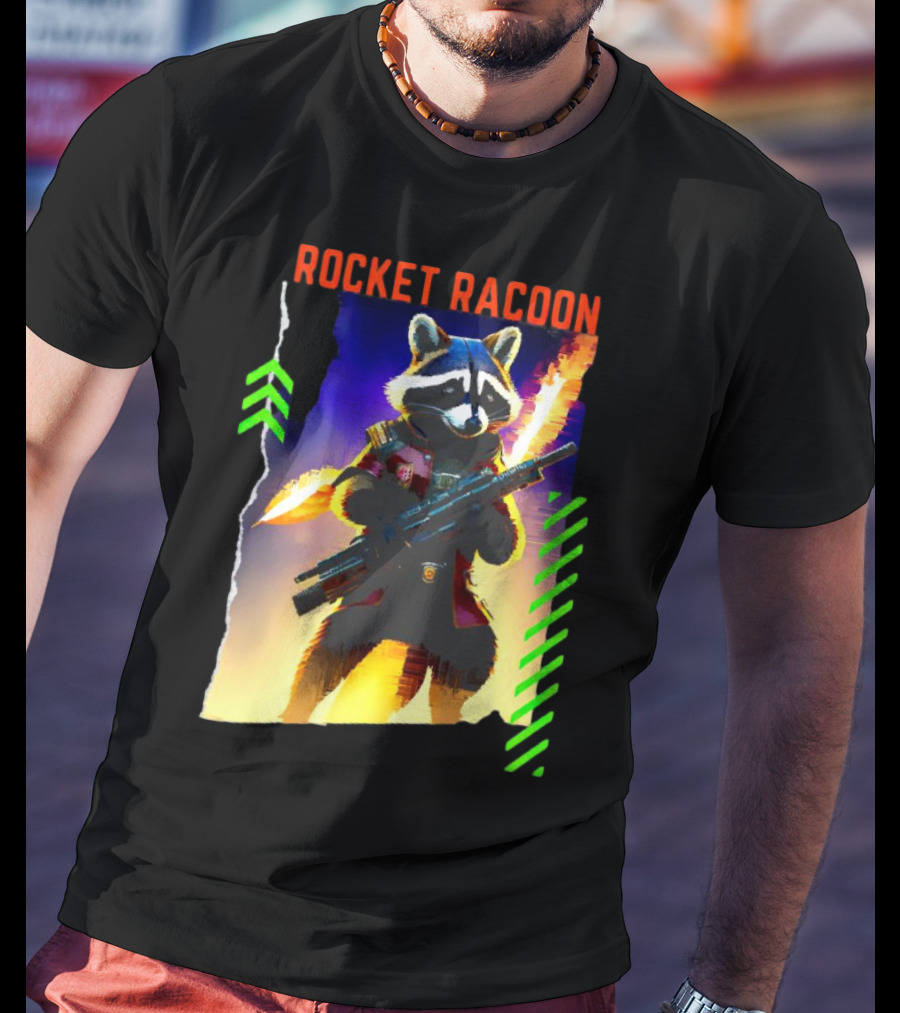 Rocket Raccoon Guardians Of The Galaxy Vol 3 Character T-Shirt