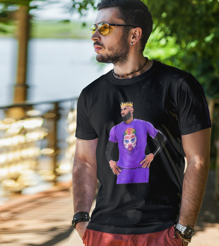 Lebron James Los Angeles Lakers I Poke Bears Crown Clown T-Shirt