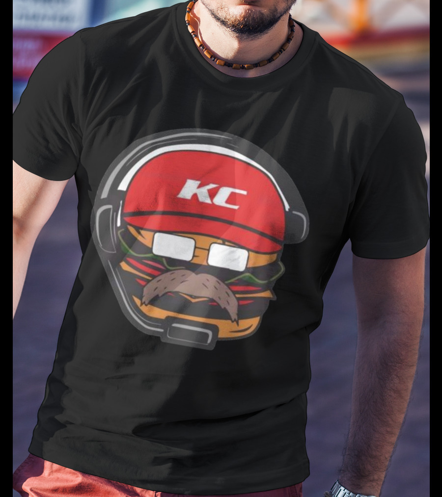 Andy Reid Hamburger KC Kansas City Chiefs T-Shirt