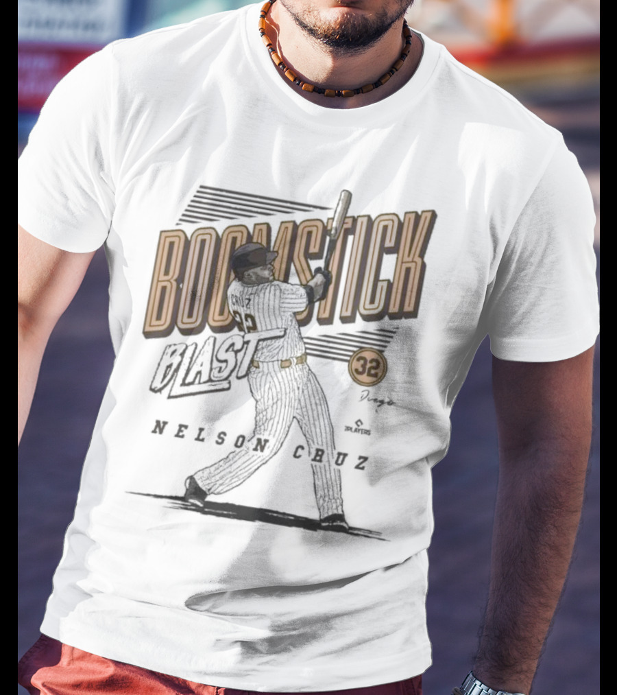 Boomstick Blast Nelson Cruz San Diego Padres 32 T-Shirt