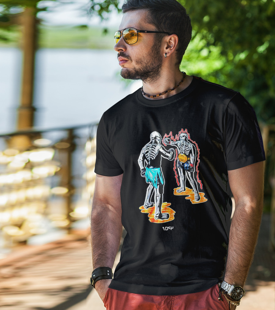 Skeletal Boxing Showdown 1DS4 Headshot Dead T-Shirt