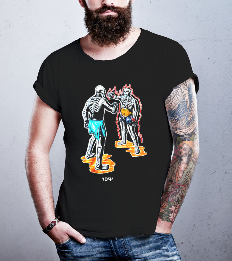 Skeletal Boxing Showdown 1DS4 Headshot Dead T-Shirt