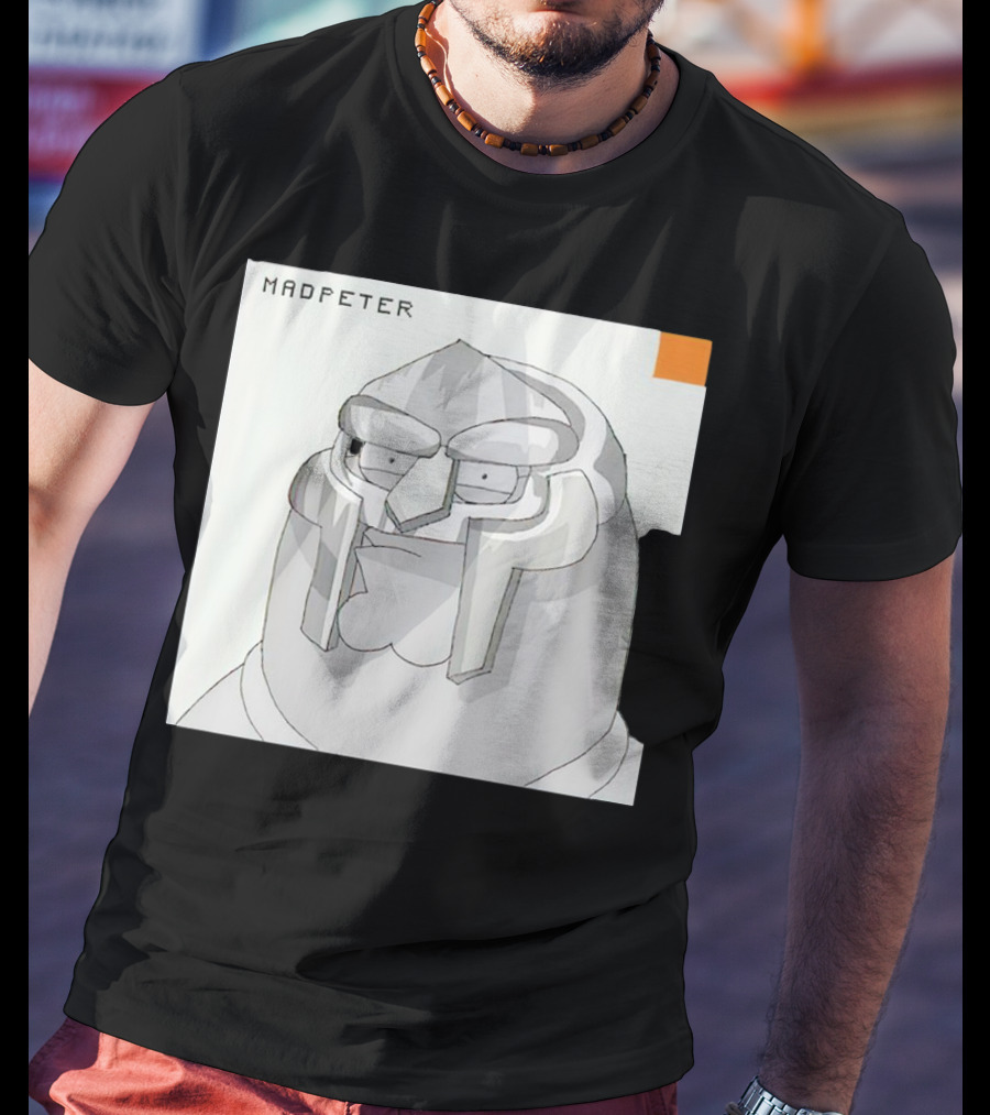 Mad Peter MF Doom Mask Cartoon T-Shirt
