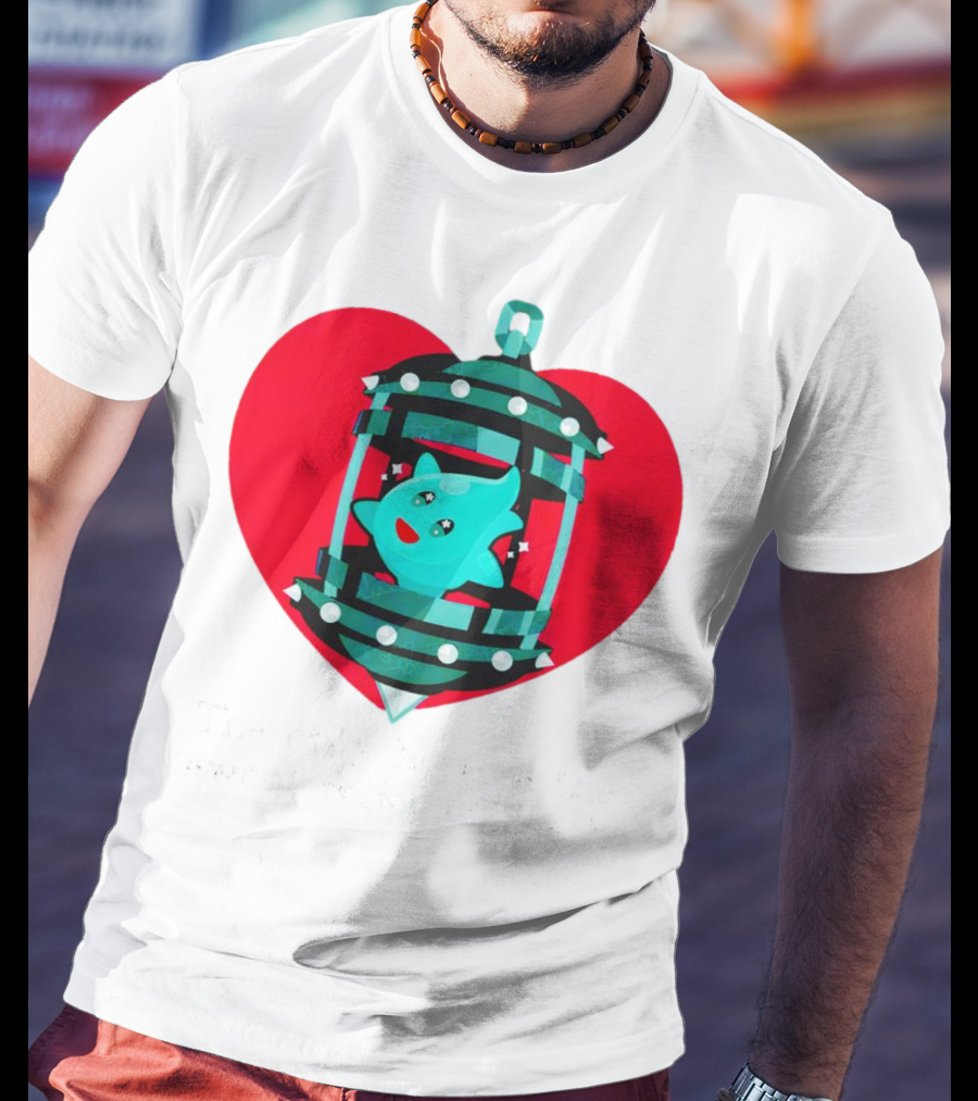 The Only Hope Is The Sweet Relief Of Death Heart And Ghost Cage T-Shirt