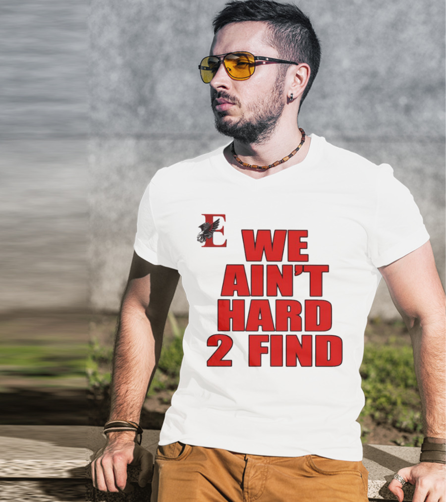 We Ain’t Hard 2 Find Red Bold Text Black Background Ravens T-Shirt