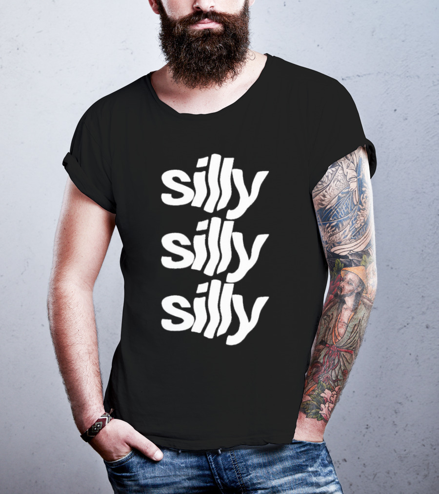 Silly Silly Silly Wavy Text Retro Fun T-Shirt