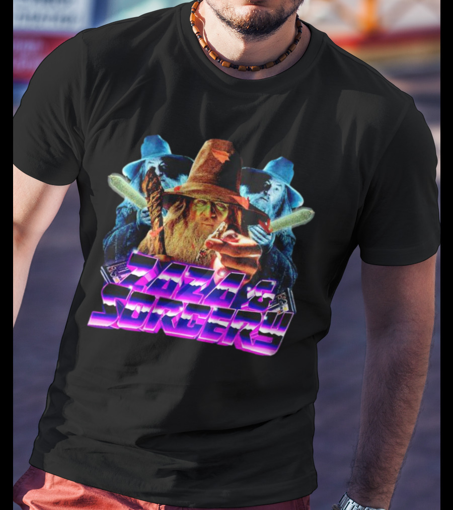 Zaza And Sorcery Retro Fantasy Wizards Trio T-Shirt