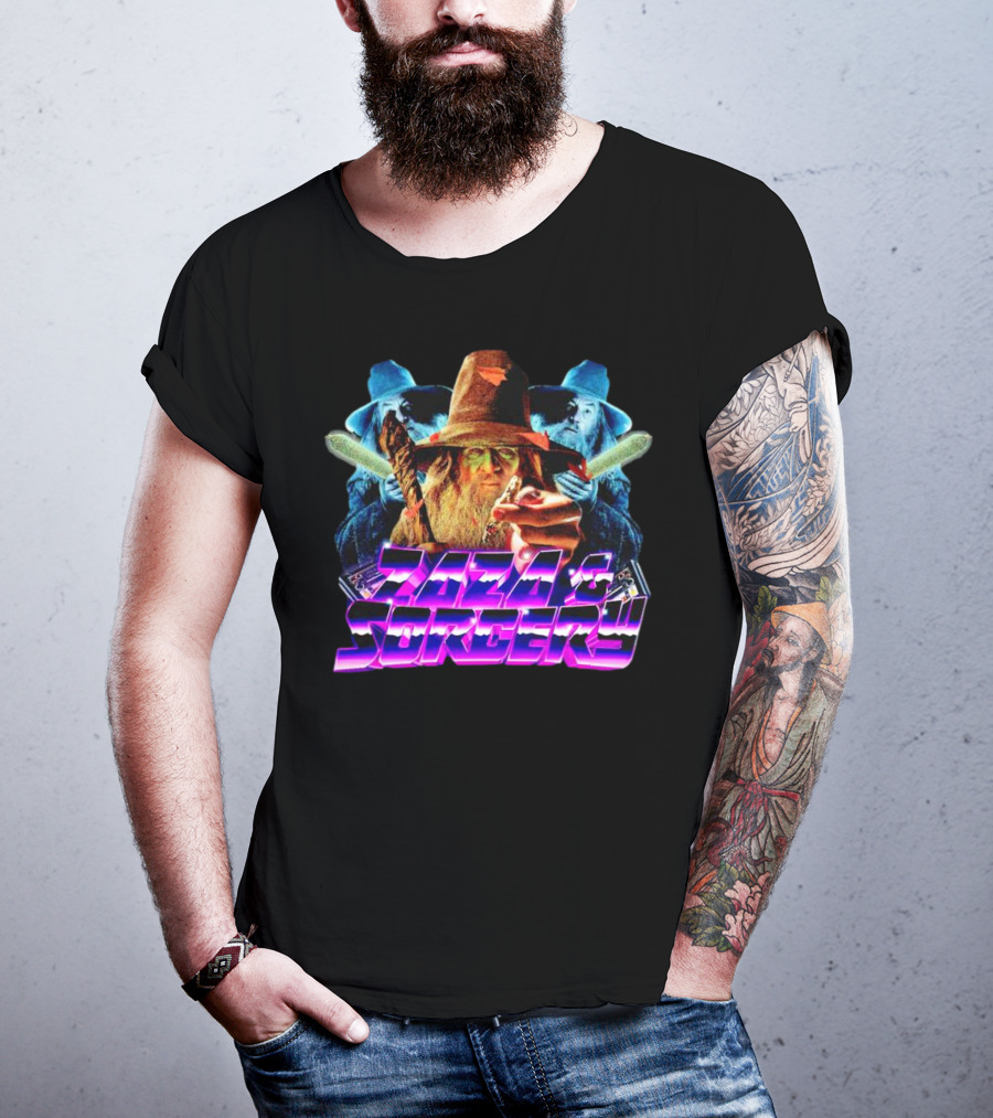 Zaza And Sorcery Retro Fantasy Wizards Trio T-Shirt