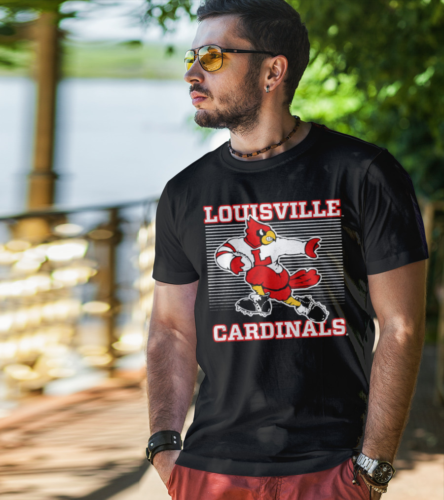 Louisville Cardinals Football Bird Heisman T-Shirt