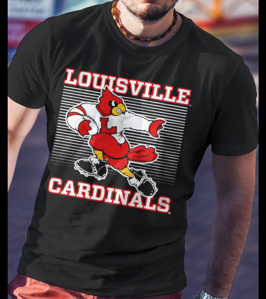 Louisville Cardinals Football Bird Heisman T-Shirt