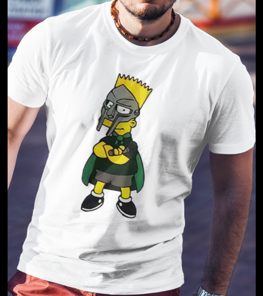 Mf Doom Bart Simpson Mask Crossover Collaboration T-Shirt