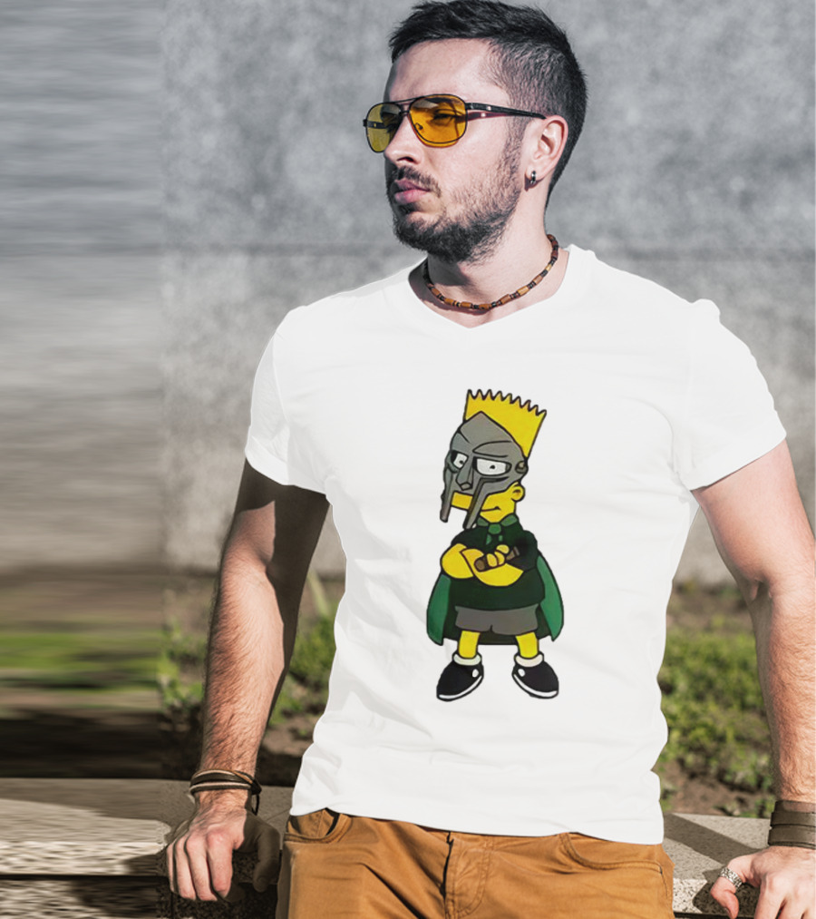 Mf Doom Bart Simpson Mask Crossover Collaboration T-Shirt