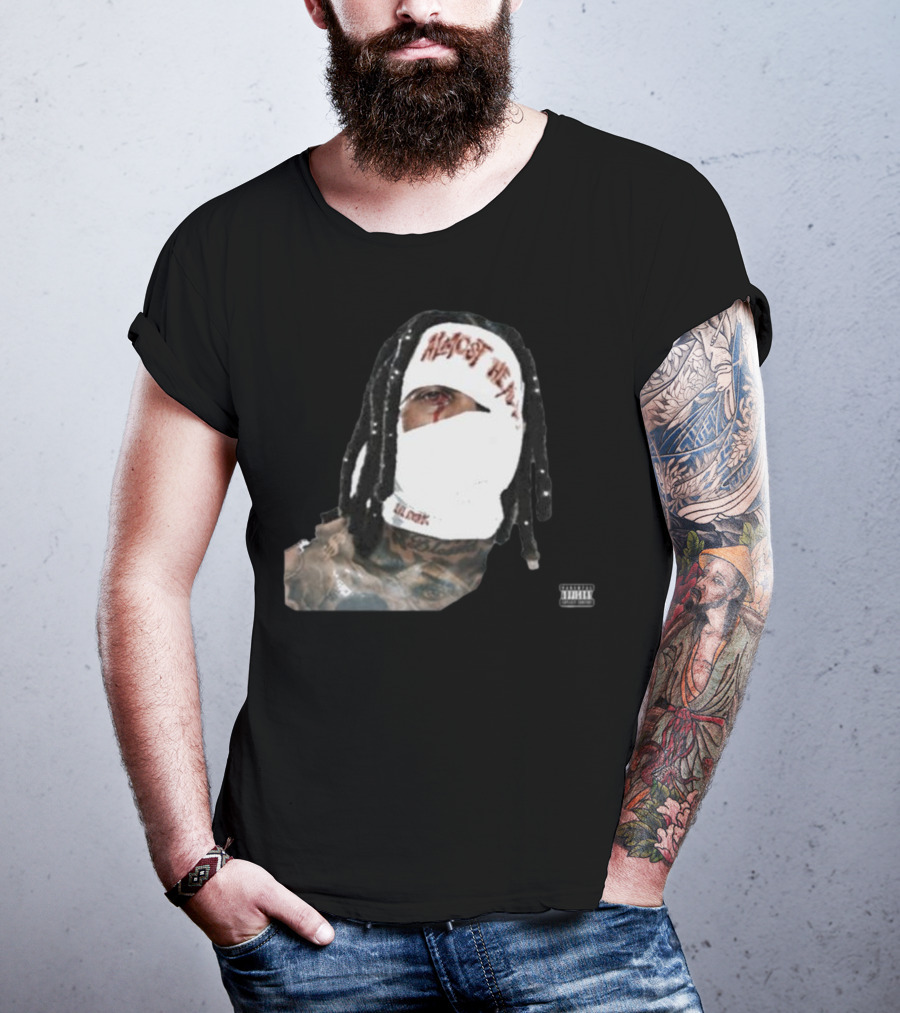Almost Healed Lil Durk Explicit Content Masked Face T-Shirt