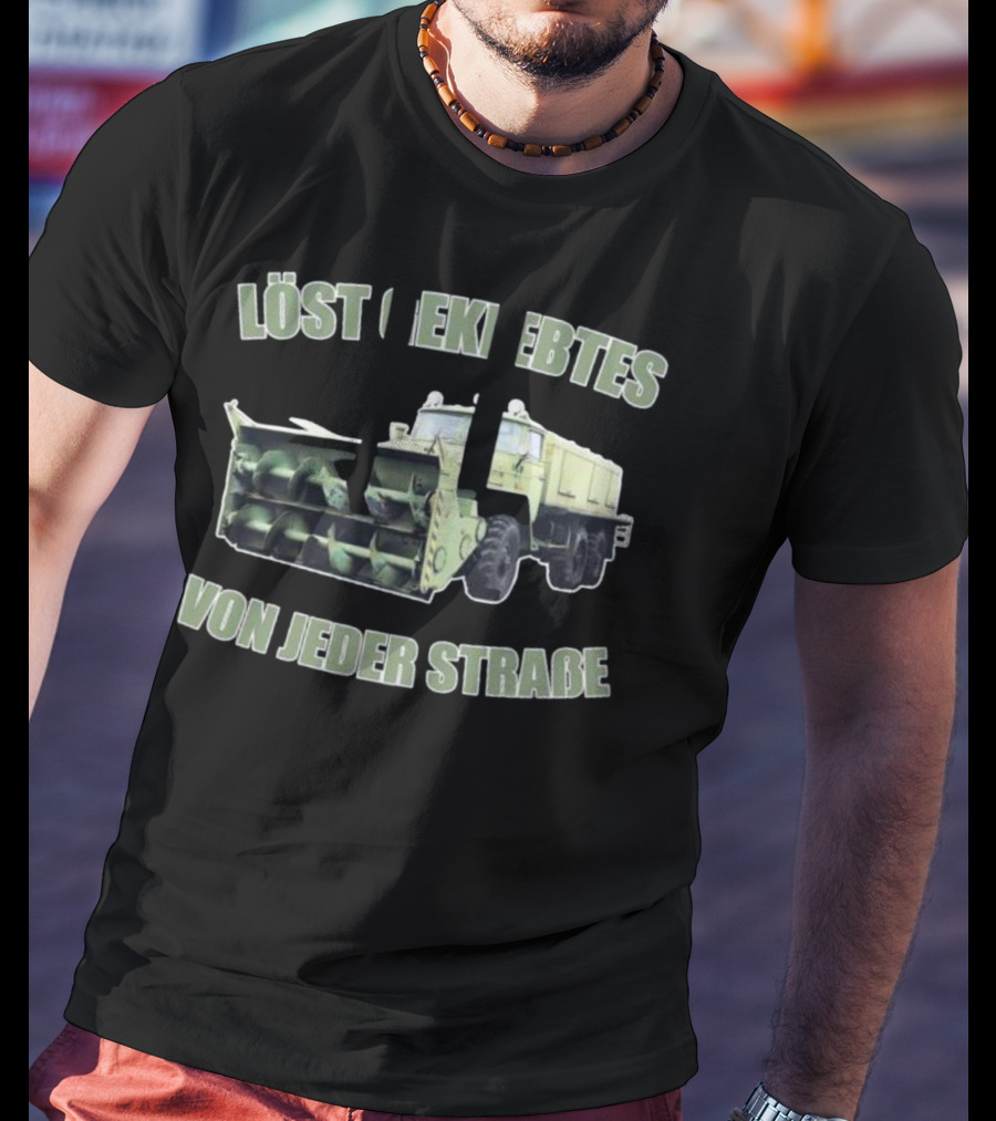 Löst Geklebtes Von Jeder Straße Snowplow Truck T-Shirt