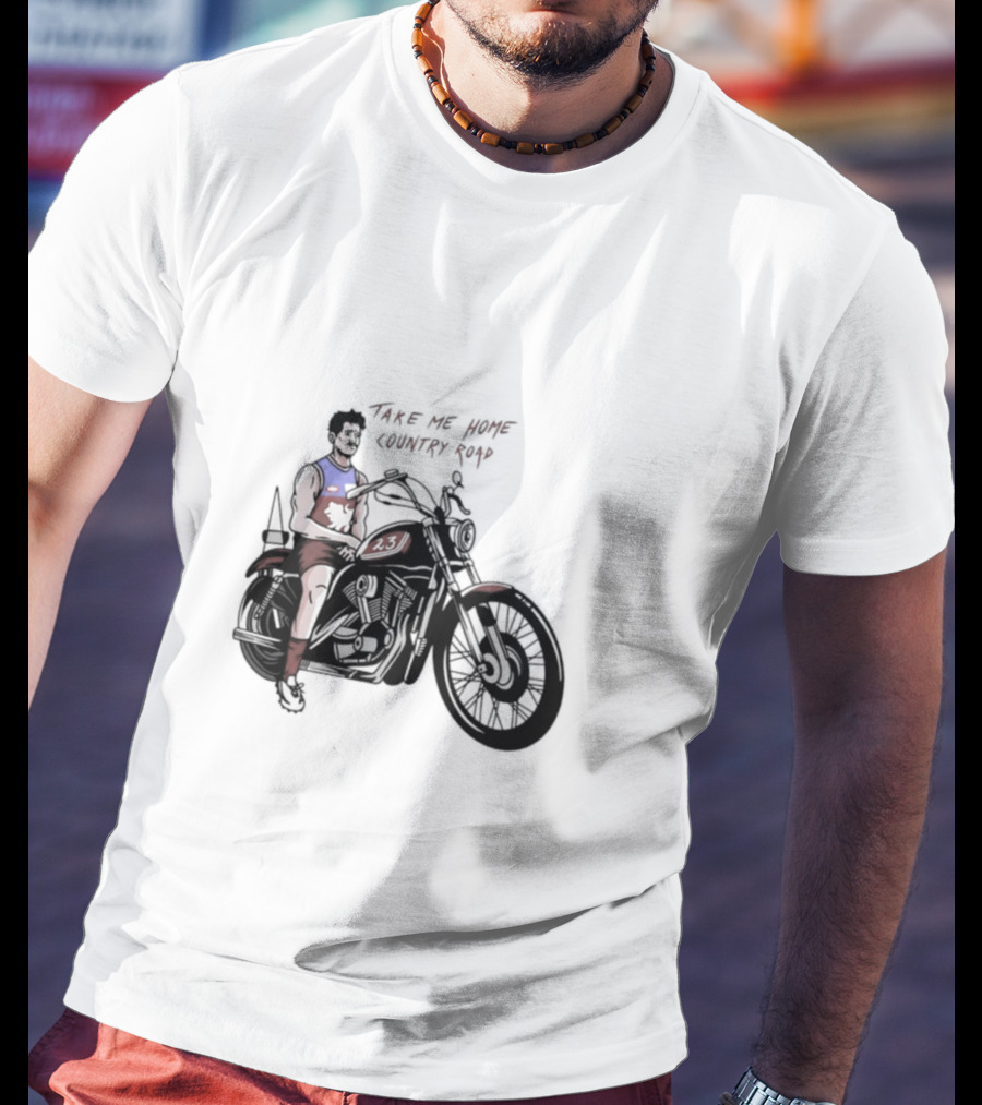 Take Me Home Country Road Motorcycle Rider T-Shirt