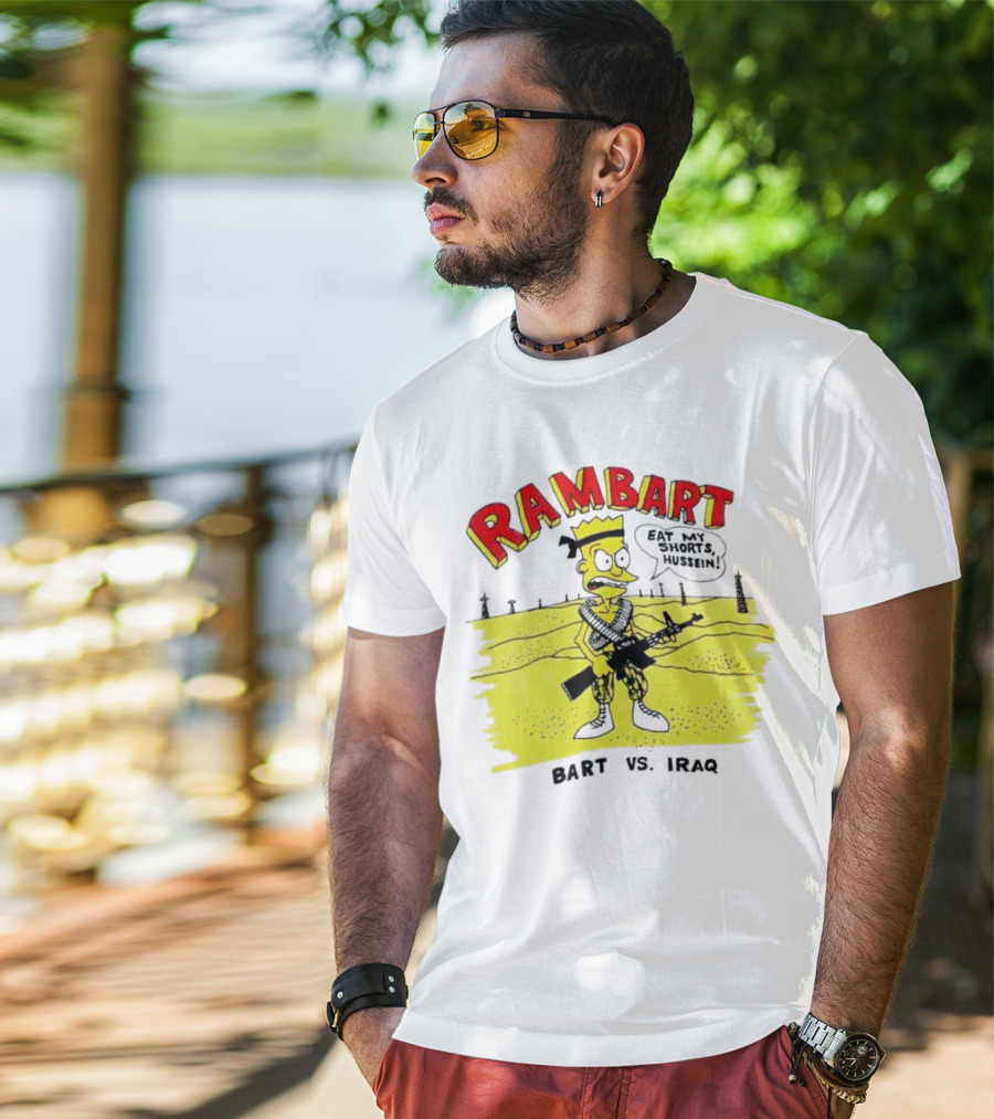 Ram Bart Eat My Shorts Hussein Bart Vs. Iraq T-Shirt