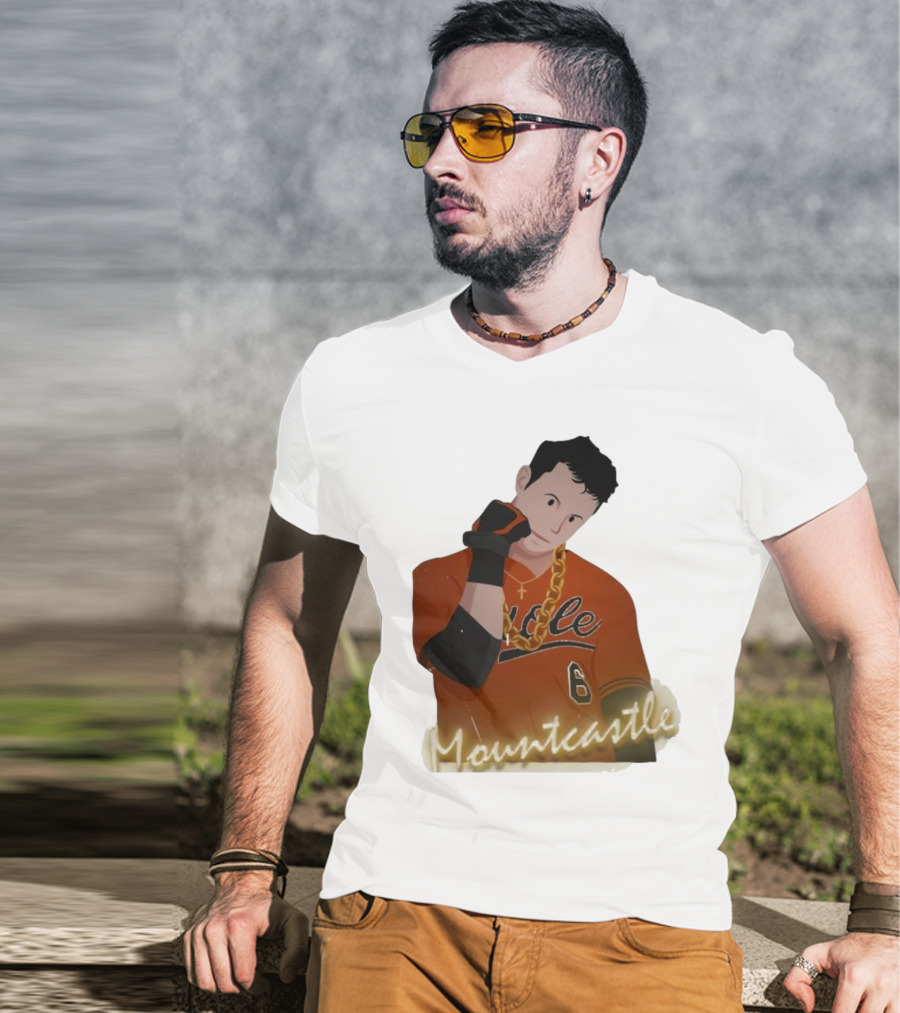 Mountcastle Neon Ryan Mountcastle Orioles Jersey Number Six T-Shirt