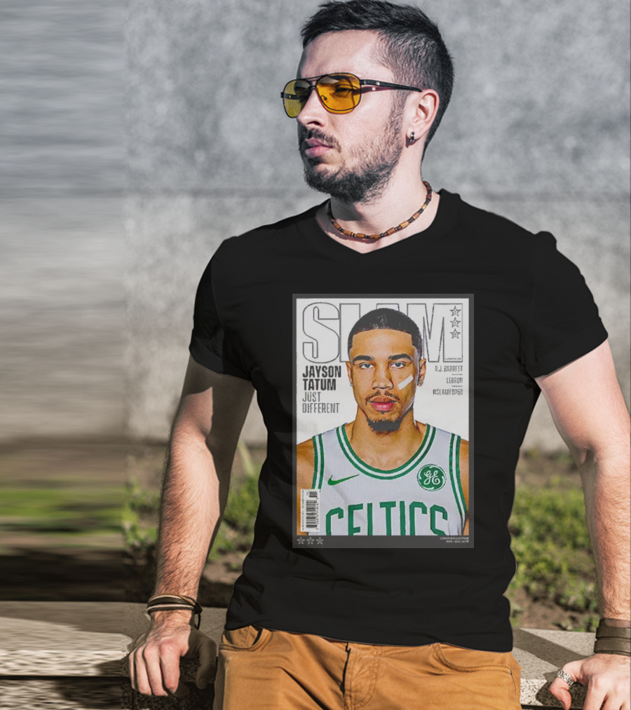 Slam Jayson Tatum Just Different Celtics Cover NBA Basketball Star T-Shirt