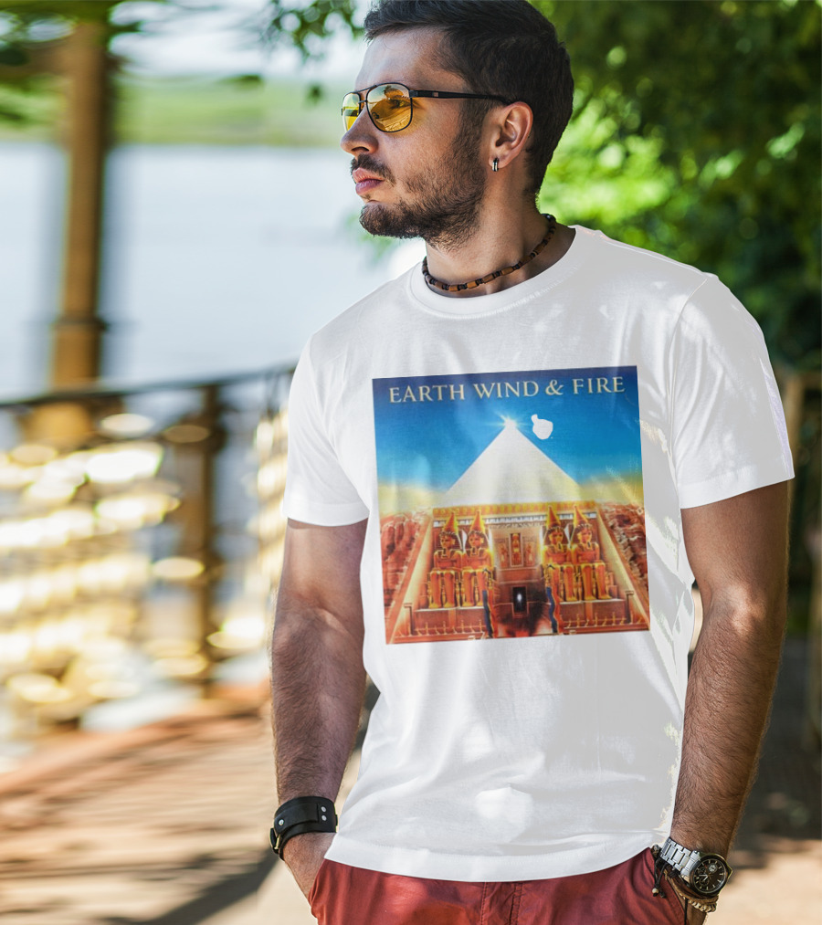 Earth Wind And Fire Pyramid And Sphinx T-Shirt