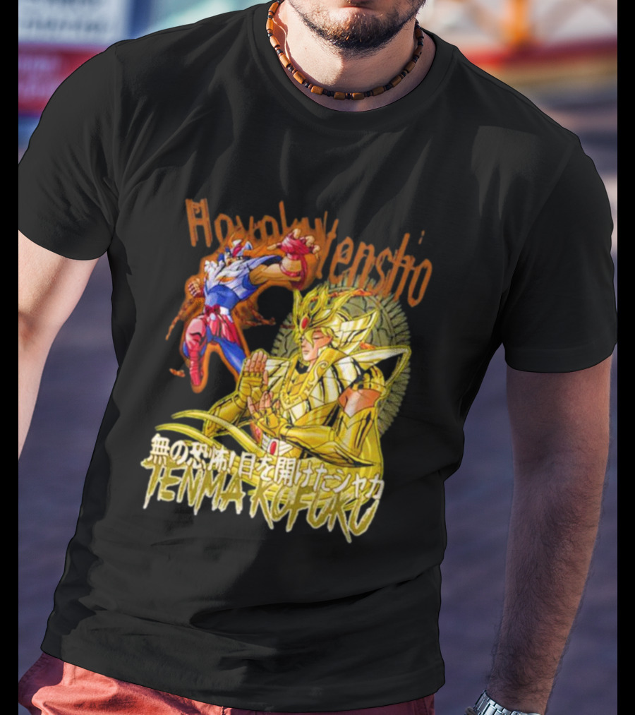 Phoenix Ikki Tenma Kofuku Action Scene Hyaku Ren Sho Saint Seiya T-Shirt