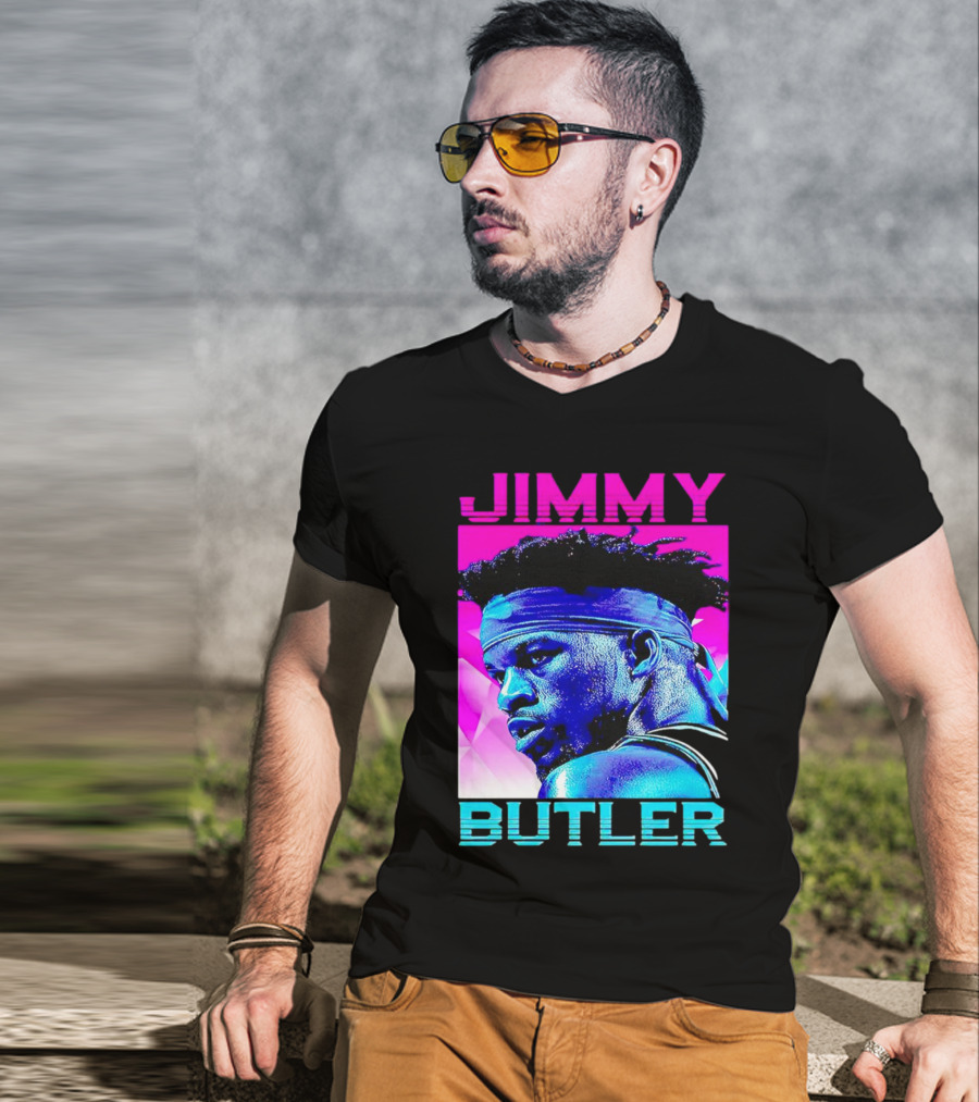 Jimmy Butler Retro Neon T-Shirt