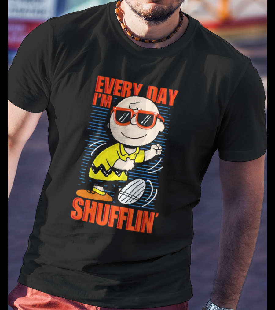 Charlie Brown Every Day I’m Shufflin’ Sunglasses Dance T-Shirt