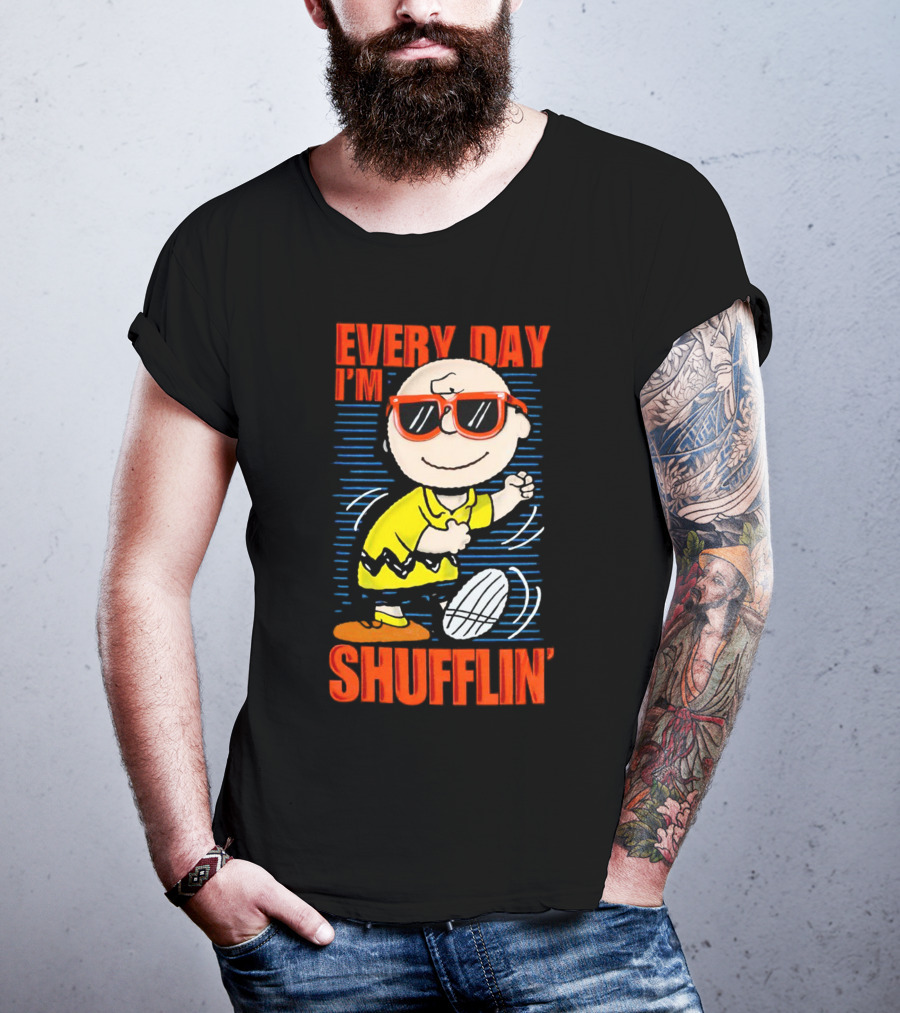 Charlie Brown Every Day I’m Shufflin’ Sunglasses Dance T-Shirt