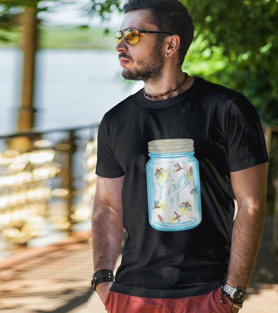 Y’all Kyforky Fireflies In Mason Jar T-Shirt