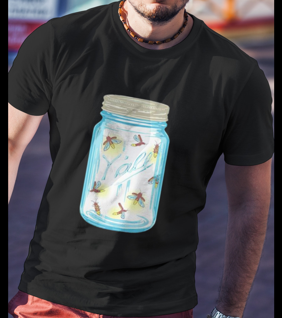 Y’all Kyforky Fireflies In Mason Jar T-Shirt