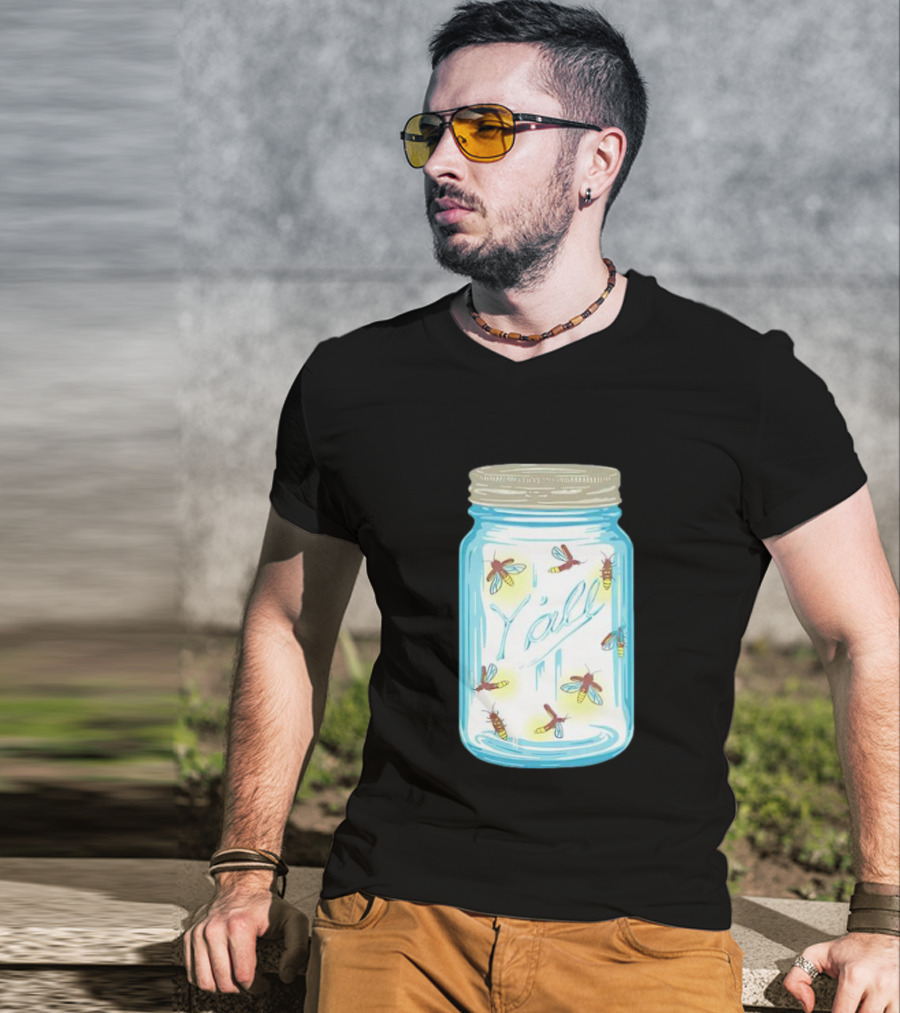Y’all Kyforky Fireflies In Mason Jar T-Shirt