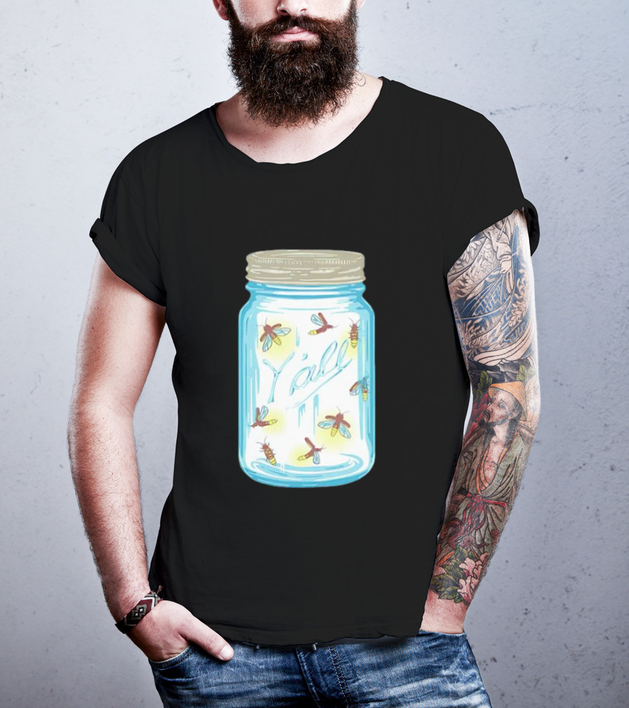 Y’all Kyforky Fireflies In Mason Jar T-Shirt