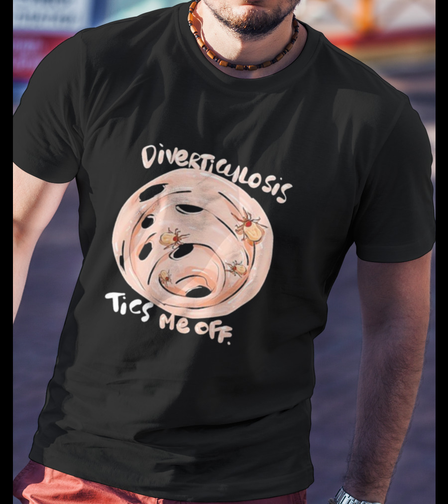 Diverticulosis Ticks Me Off Spiral With Insects T-Shirt