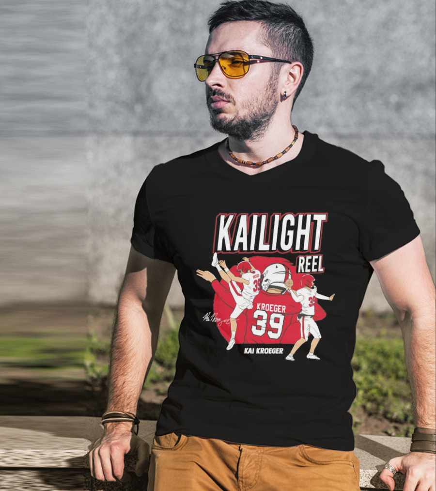 Kailight Reel Kai Kroeger 39 South Carolina Gamecocks Football T-Shirt