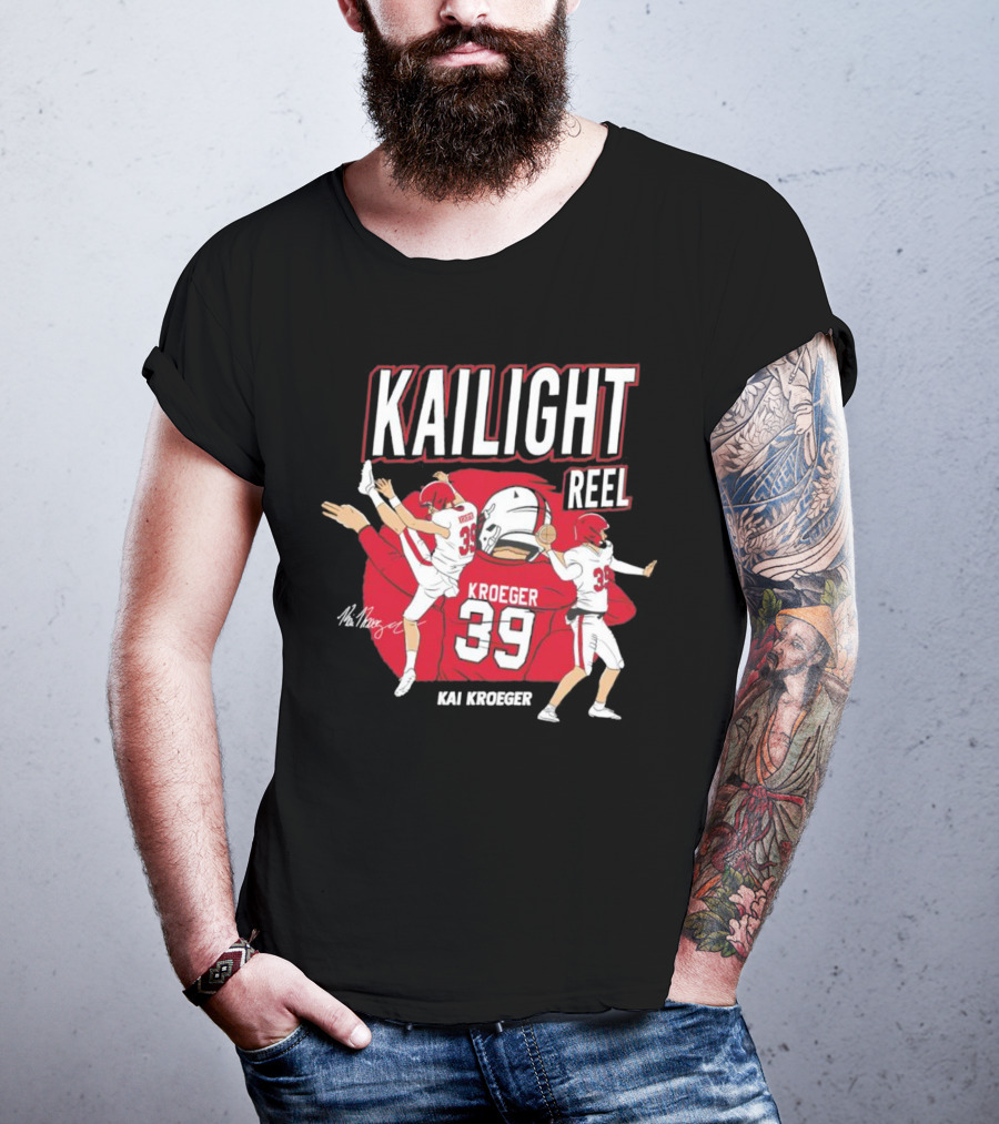 Kailight Reel Kai Kroeger 39 South Carolina Gamecocks Football T-Shirt