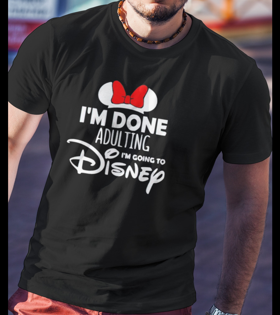 I'm Done Adulting I'm Going To Disney Mickey Icons T-Shirt