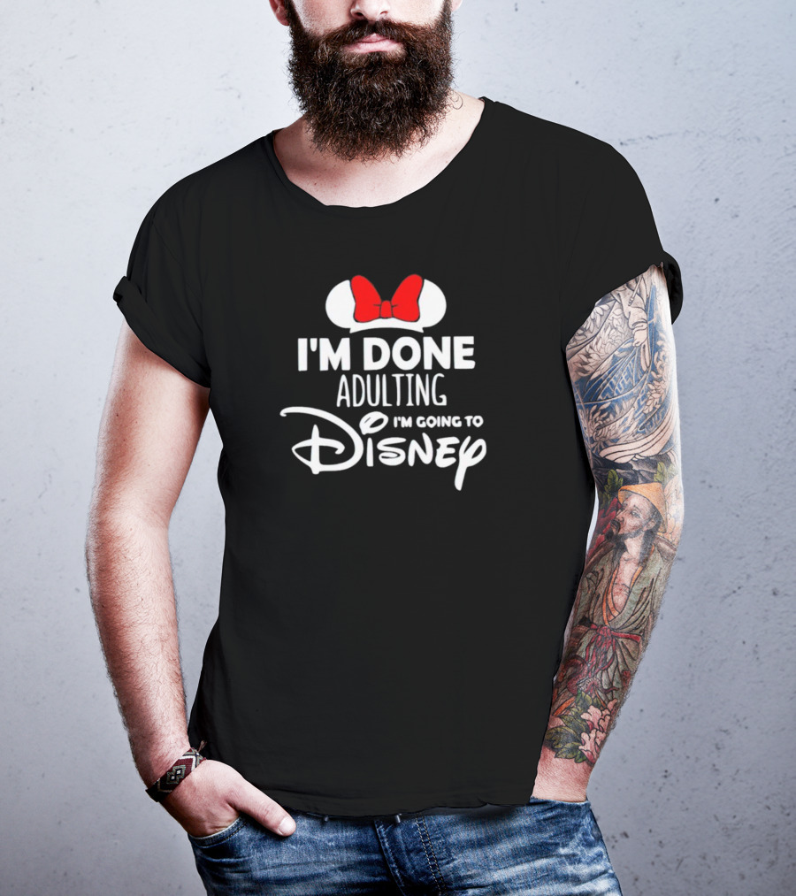I'm Done Adulting I'm Going To Disney Mickey Icons T-Shirt