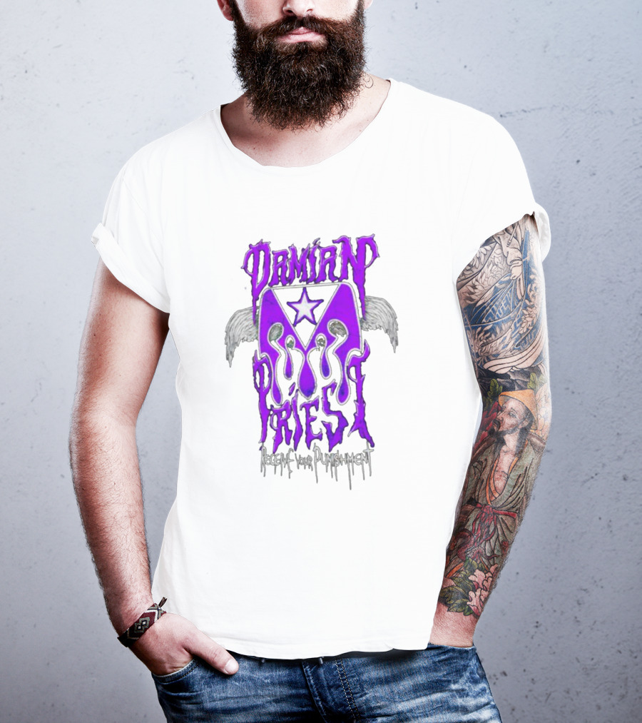 Damian Priest Receive Your Punishment Wings Star Iconic T-Shirt