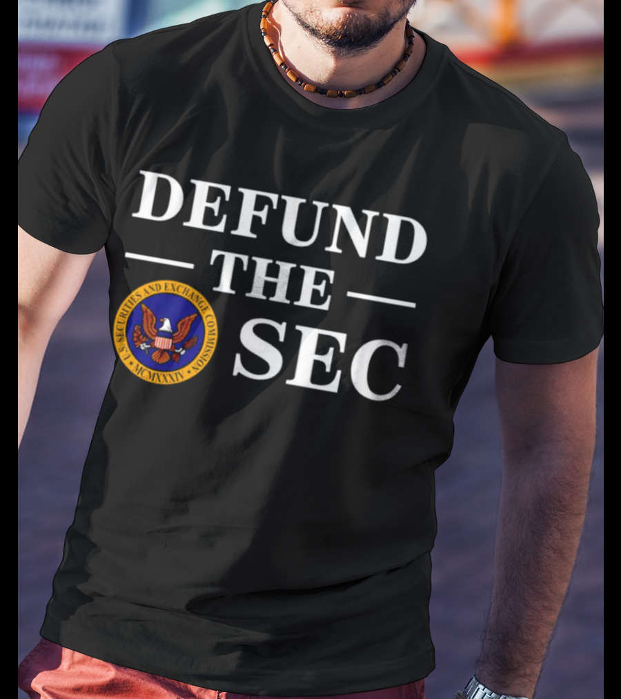 Defund The SEC US Securities And Exchange Commission Emblem T-Shirt