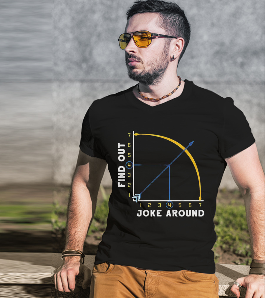 Denver Nuggets Joke Around Find Out Graph Chart T-Shirt