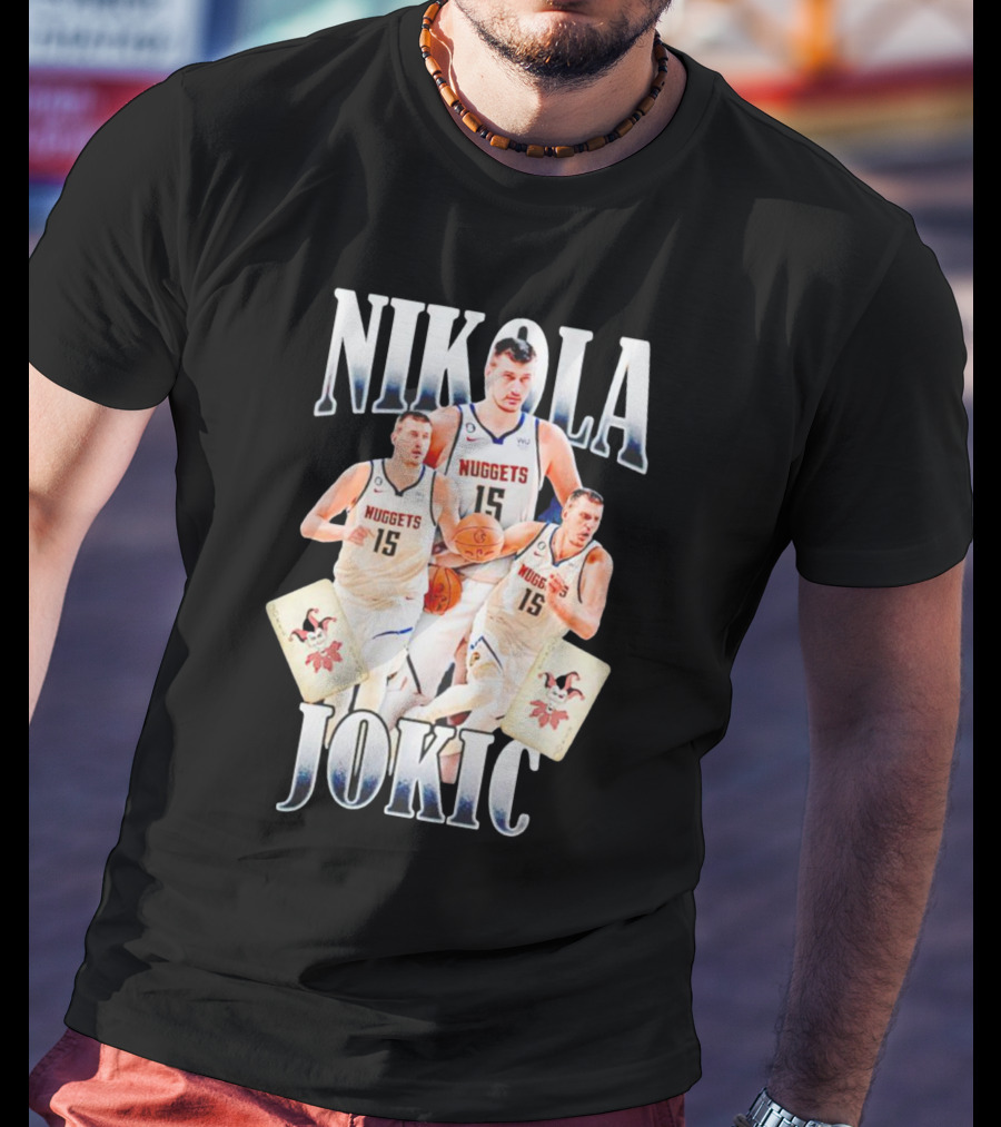 Nikola Jokic Nuggets NBA Joker Playing Cards T-Shirt