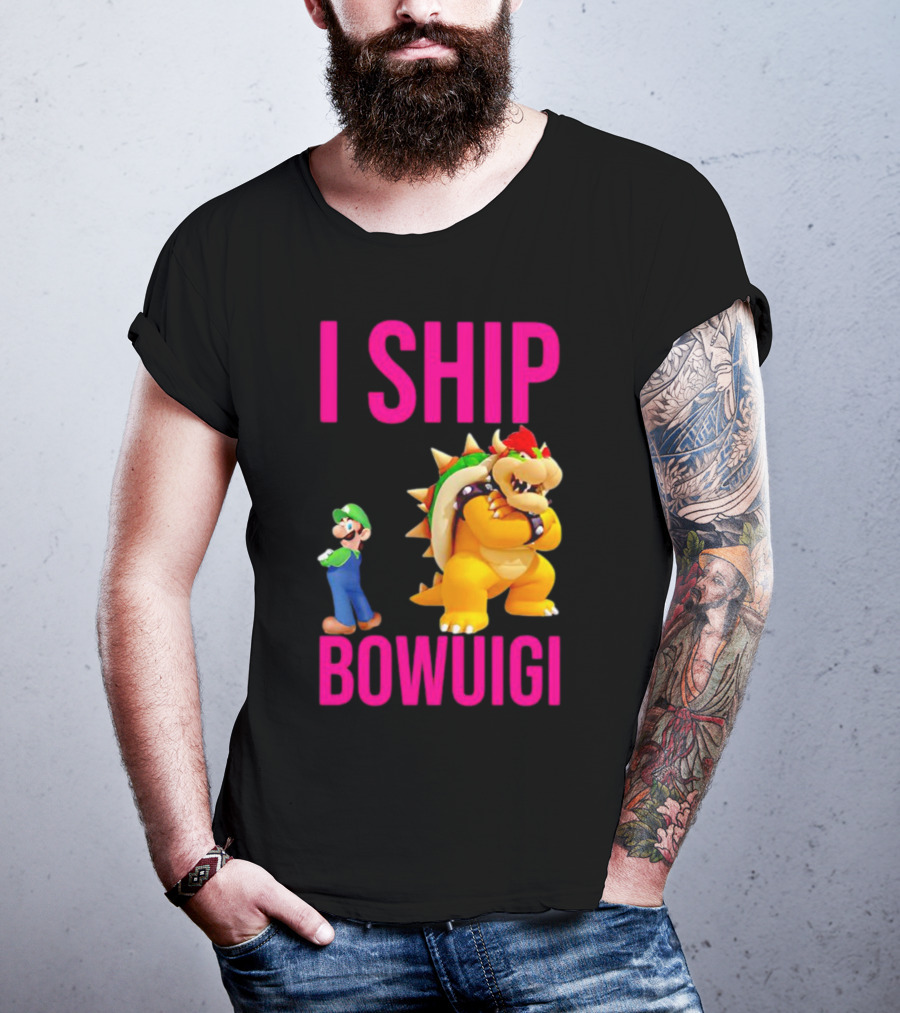I Ship Bowuigi Super Mario Luigi Bowser T-Shirt