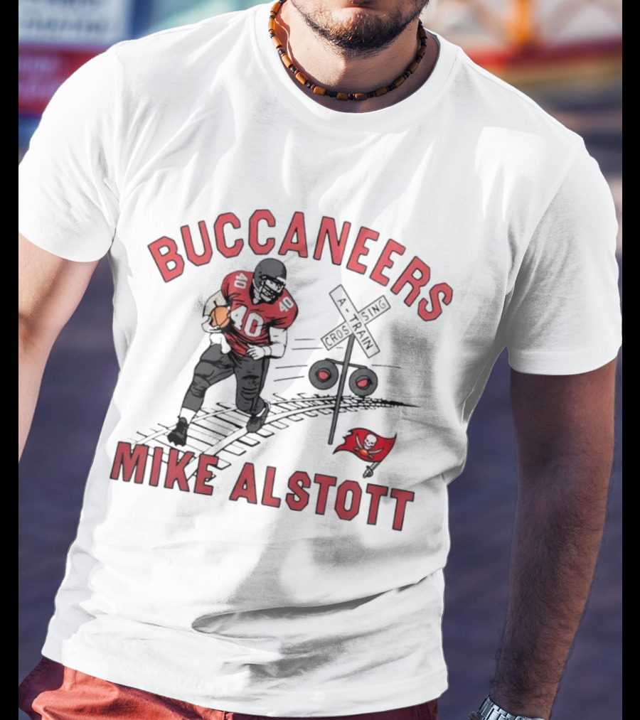 Buccaneers Mike Alstott A-Train Crossing T-Shirt
