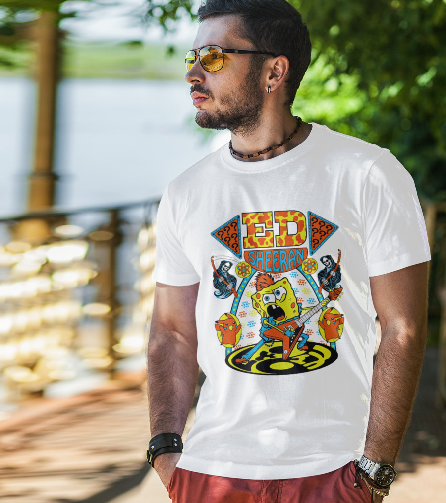 Ed Sheeran Spongebob Rock Band Fusion T-Shirt