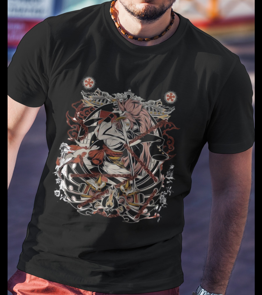Guilty Gear Baiken Samurai Warrior Character Fantasy T-Shirt