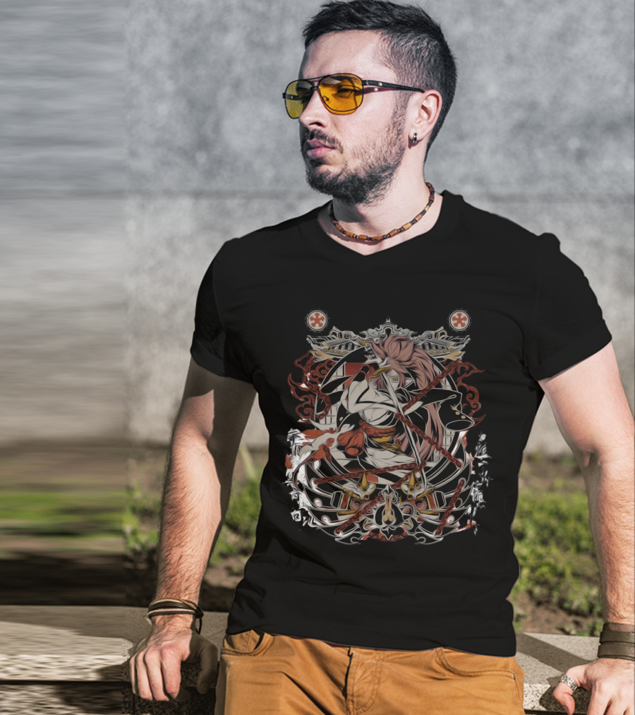 Guilty Gear Baiken Samurai Warrior Character Fantasy T-Shirt