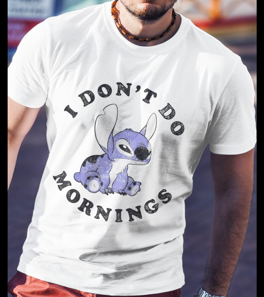 Stitch I Don’t Do Mornings T-Shirt