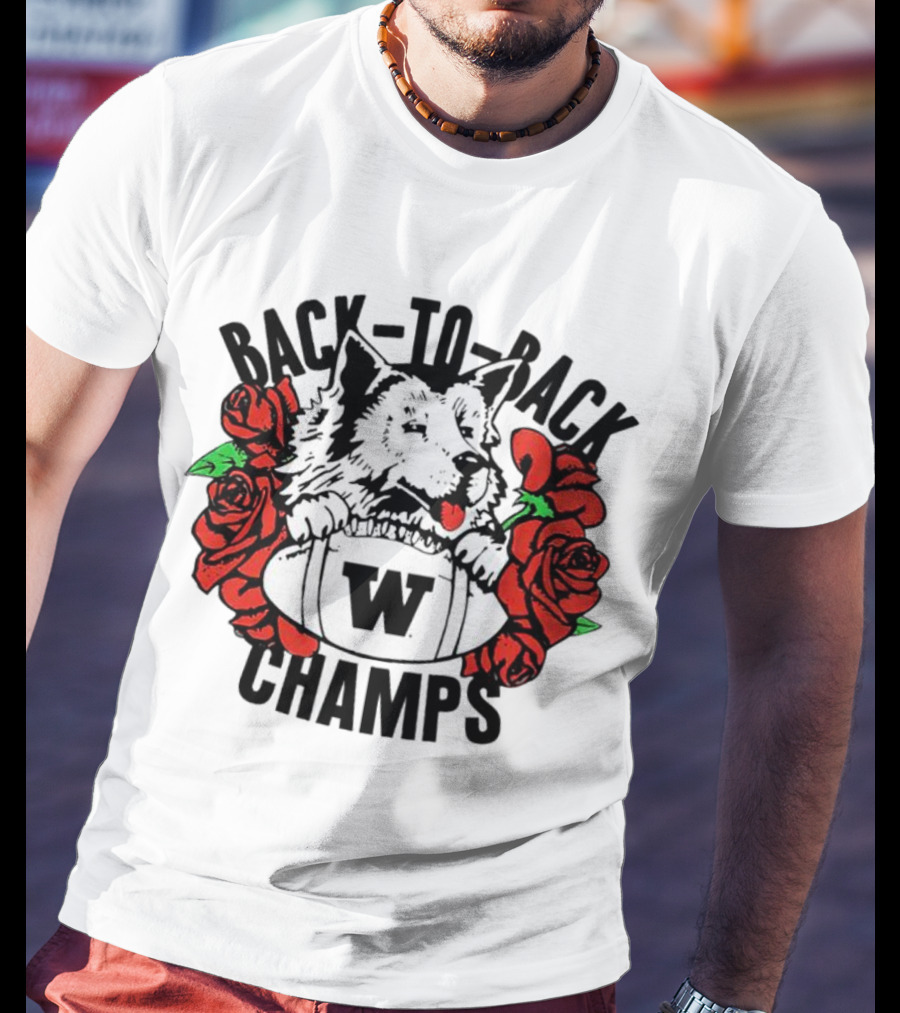 Back To Back Champs Washington Huskies 91 W 92 T-Shirt