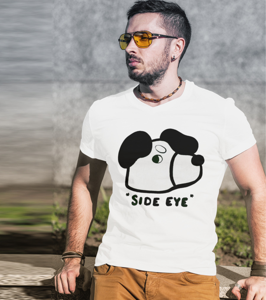 Side Eye Dog Face T-Shirt